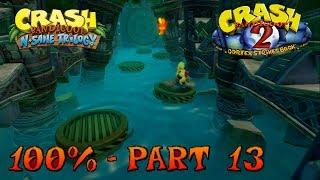 Crash Bandicoot 2 - N. Sane Trilogy - 100% Walkthrough, Part 13: The Eel Deal (Clear & Green Gem)