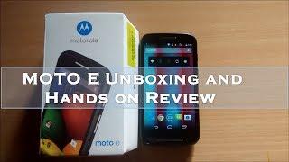 Motorola Moto E Unboxing and Hands on Review