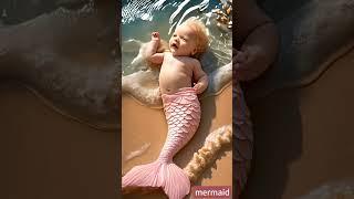 Cute mermaid baby