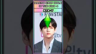 BTS V as a sim?? |The sims 4 #shorts #thesims #sims4 #cas #kpop #bts #v #taehyung #btsv #gaming