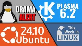 Ubuntu 24.10 Released, KDE Plasma 6.2, Linux Drama & more Linux news