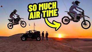 ALMOST CRASHING 100ft+ JUMP AT THE DUNES!!