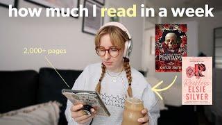 How much I read in a week *realistic as a fast reader*  TBR & kindle reading vlog