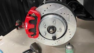 How to place your rear brakes into service mode in your Toyota with electronic parking brakes!