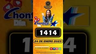 CHONTICO DÍA RESULTADO DEL DÍA 24 DE ENERO 2023 NÚMERO GANADOR #chance  #shorts