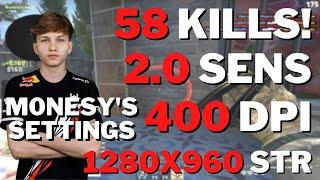 58 kills using m0NESY's settings