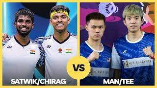 Satwik/Chirag(IND) vs Man/Tee(MYS) Badminton Match Highlights | Re French Open 2022