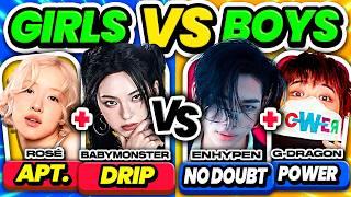 Girls vs Boys: Save One, Drop One Challenge  | KPOP GAME 2024