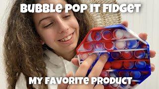 Pop It Game Fidget Toys Review - Push Pop Bubble Fidget It Sensory Toy.