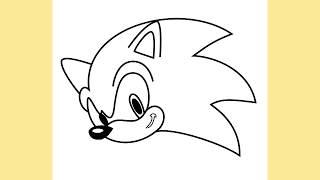 Как нарисовать Соника sonic, Шаг за шагом, Easy Draw | Скачать бесплатно раскраски