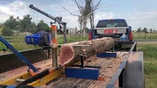 milling on norwood pm14 with holzfforma g660 stihl clone