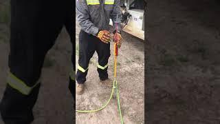 Dewalt XR Flex Rotary Hammer Drill - Earth Stake Installation