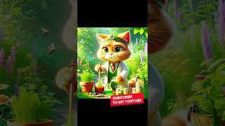 Exploring Plants with My Cat: A Fun and Educational Experiment! | #cute || #animated || #catshorts