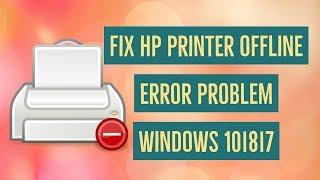 How to Fix HP Printer Offline Problem Windows 10/8/7 Error