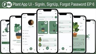 Flutter UI Design - Plant App - Login, Register, Forgot Password Page - 6/6