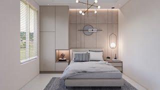 Sketchup interior design #54 Make a bedroom design and rendering by enscape