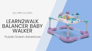 Learn2Walk Balancer Baby Walker, Purple Ocean Adventure (by Delta Children)