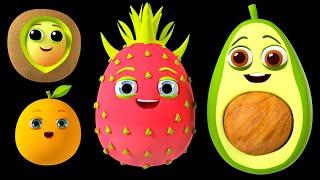 Funky Fruits Baby Sensory: Skidamarink A Dink A Dink + More | Kids Songs and Nursery Rhymes