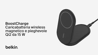 Belkin BoostCharge Caricabatteria wireless magnetico e pieghevole