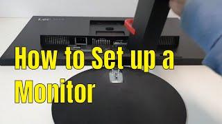 How to setup the Lenovo Thinkvision Monitor