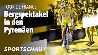 Tour de France, 15. Etappe Highlights: Pogacar setzt Ausrufezeichen in den Pyrenäen | Sportschau