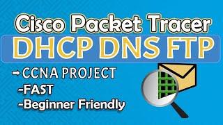 dhcp dns ftp email http server in packet tracer