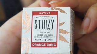 STIIIZY ORANGE BANG CURATED LIVE RESIN REVIEW