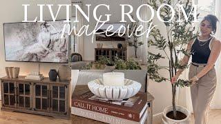 LIVING ROOM MAKEOVER 2024 | LIVING ROOM DECORATE WITH ME 2024 | LIVING ROOM DECORATING IDEAS 2024