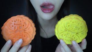 ASMR 처음 먹어보는 월병  moon cake