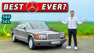 Why this Mercedes W126 was considered the best car in the world! S-Class SEL 560 V8 driving REVIEW