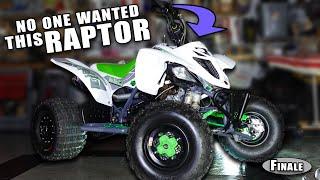 Building a custom Yamaha Raptor 660 from Scratch after being abandoned - ASPCA Raptor Finale