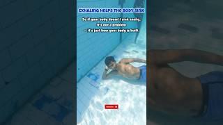 Exhale & Sink – But What If You Don’t? - Swimming Tips  #swimming #floating