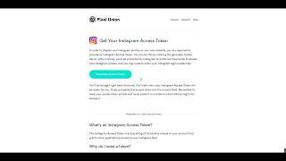 Generate Instagram Access Token Online Tutorial