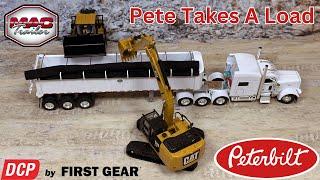 Stunning 64th Scale DCP Peterbilt 389 with MAC Coal End Dump Trailer: A Collector's Dream!