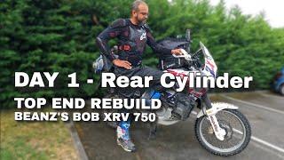 Africa Twin rear cylinder off,what we found?
