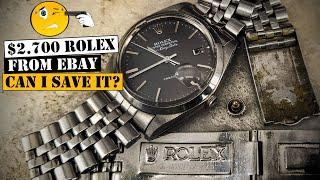 $2,700 Rolex from eBay - Restoration 1960s Broken Vintage Air King Date - Rolex 1535 Caliber