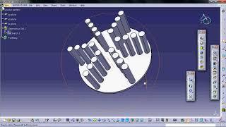 Reuse Pattern Circular pattern and rectangular pattern in catia v5