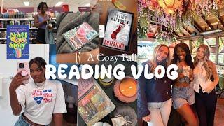 A Cozy Fall Book Vlog | reading + book event + book shopping 