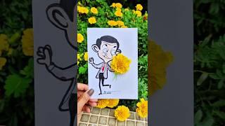 Mr BEAN #satisfying #artwork #zhenhina #shorts #popular #flowers #short #art #ytshorts