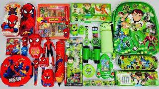 Spiderman vs BEN10 Toyspen, Sharpener, Geometry, Game, Lunchbox, Bag, Pouch, Watch, Binoculars