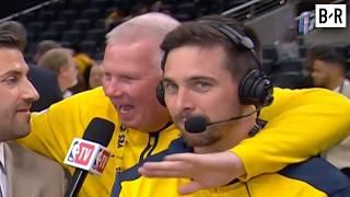 T.J. McConnell's Dad Crashes His Postgame Interview | 2025 NBA Finals