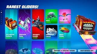 The RAREST Fortnite Gliders!