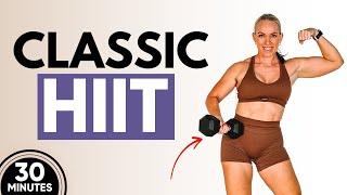 30 Min Full Body Dumbbell HIIT Workout NO REPEAT