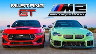 Кто победит в заезде: новый Mustang V8 или же BMW M2?