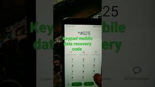 keypad mobile data recovery code ️️️️️️