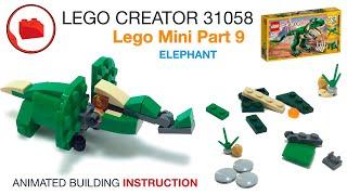 Lego Mini MOC (Part 9) - Elephant - Alternative build tutorial from Lego Creator 31058