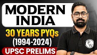 Modern History Last 30 Years PYQs - UPSC Prelims | UPSC PYQ | UPSC 30 Years PYQs | Modern India