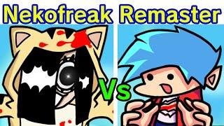 Friday Night Funkin' - VS NekoFreak Remastered FULL WEEK + Cutscenes & All Endings (FNF Mod/Hard)