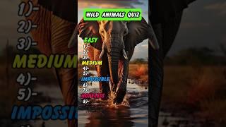 Only an Animal Expert can name all these Wild Animals! #shorts #quiz #trivia #Wild #animals