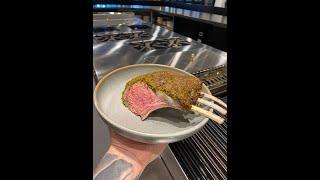 Pistachio crusted lamb rack ￼